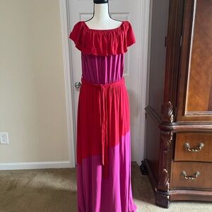 City Chic Maxi Off the Shoulder Dress